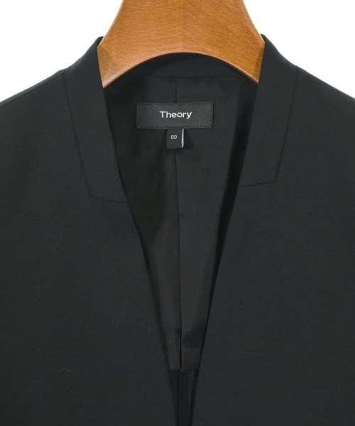 Theory（セオリー）ノーカラージャケット 黒 サイズ:00(XS位) レディース/2200683372021