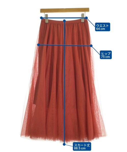 VICKY（ヴィッキー）ロング・マキシ丈スカート 赤 サイズ:2(M位) レディース/2200676393040