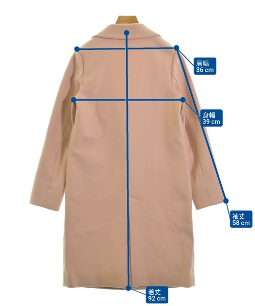 VICKY（ヴィッキー）チェスターコート ピンク サイズ:1(S位) レディース/2200653157023