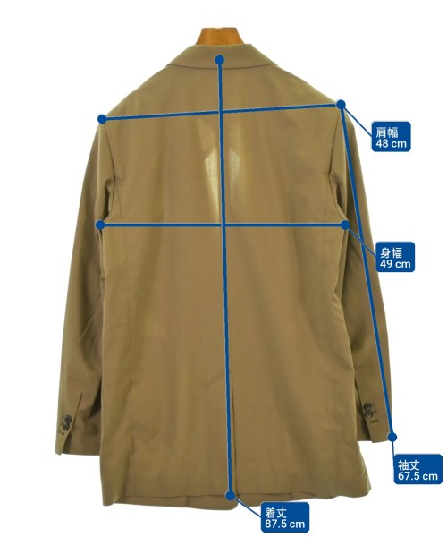 G.V.G.V.（ジーブイジーブイ）テーラードジャケット ベージュ サイズ:36(S位) レディース/2200660381022