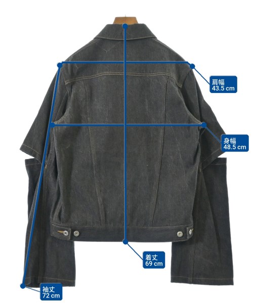 G.V.G.V.（ジーブイジーブイ）デニムジャケット 黒 サイズ:F レディース/2200666310026