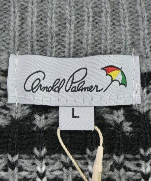 Arnold Palmer（アーノルドパーマー）ニット・セーター グレー サイズ:L メンズ/2200660318028
