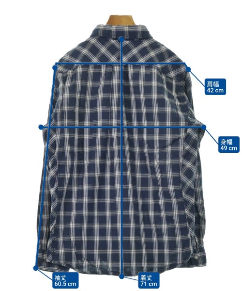 Arnold Palmer（アーノルドパーマー）カジュアルシャツ 紺 サイズ:4(XL位) メンズ/2200640042370