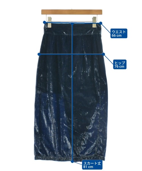 L'Autre Chose（ロートレ　シューズ）ロング・マキシ丈スカート 紺 サイズ:40(M位) レディース/2200609257142