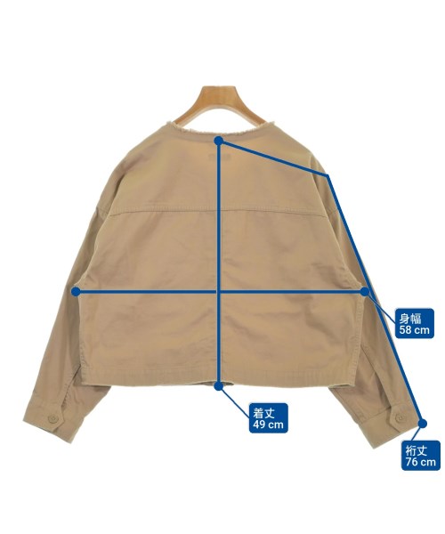 EARTH MUSIC&ECOLOGY（アースミュージックアンドエコロジー）カジュアルシャツ ベージュ サイズ:F レディース/2200622196114