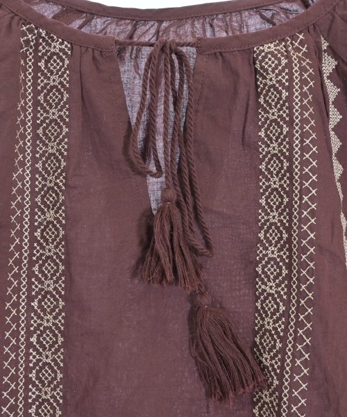 EARTH MUSIC&ECOLOGY（アースミュージックアンドエコロジー）ブラウス 赤 サイズ:F レディース/2200636902060