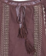 EARTH MUSIC&ECOLOGY（アースミュージックアンドエコロジー）ブラウス 赤 サイズ:F レディース/2200636902060