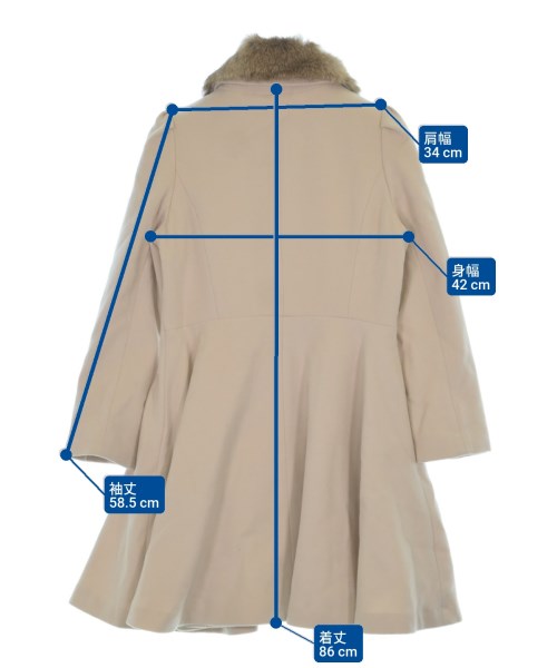 EARTH MUSIC&ECOLOGY（アースミュージックアンドエコロジー）ステンカラーコート ベージュ サイズ:M レディース/2200633120023