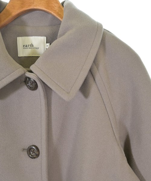 EARTH MUSIC&ECOLOGY（アースミュージックアンドエコロジー）ステンカラーコート 茶 サイズ:M レディース/2200637874038