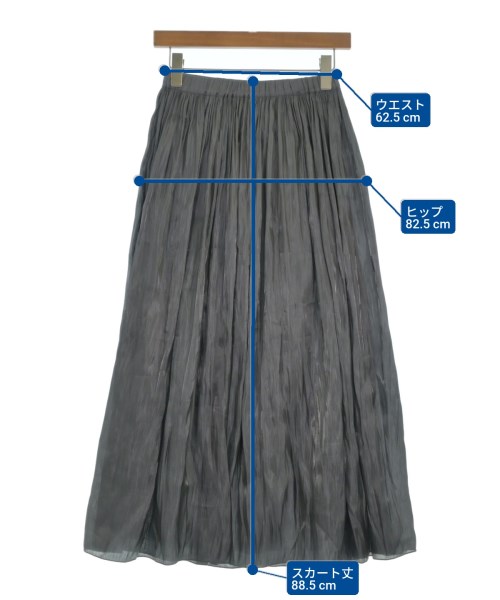 EARTH MUSIC&ECOLOGY（アースミュージックアンドエコロジー）ロング・マキシ丈スカート グレー サイズ:F レディース/2200643827141