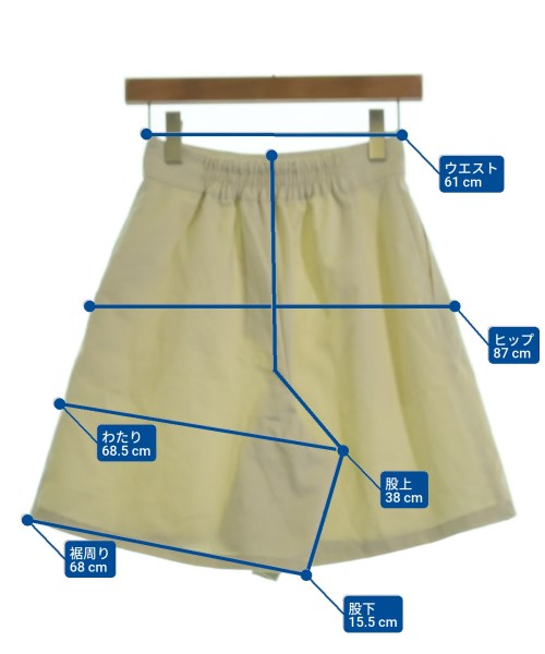 EARTH MUSIC&ECOLOGY（アースミュージックアンドエコロジー）ショートパンツ 白 サイズ:F レディース/2200614007015