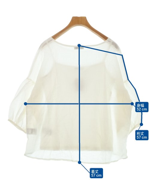 EARTH MUSIC&ECOLOGY（アースミュージックアンドエコロジー）ブラウス 白 サイズ:F レディース/2200631573050