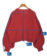 EARTH MUSIC&ECOLOGY（アースミュージックアンドエコロジー）カーディガン 赤 サイズ:F レディース/2200618651184