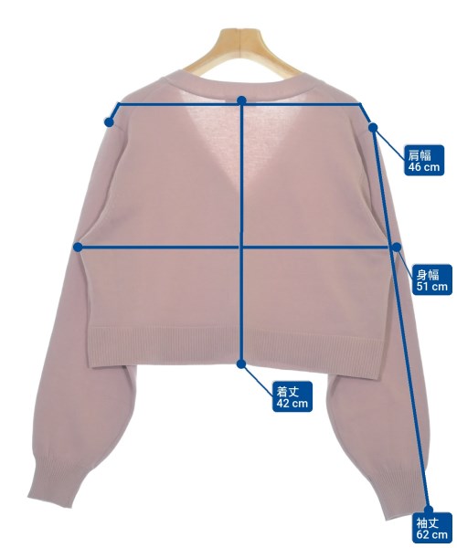 EARTH MUSIC&ECOLOGY（アースミュージックアンドエコロジー）カーディガン ピンク サイズ:F レディース/2200616842034