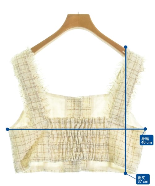 EARTH MUSIC&ECOLOGY（アースミュージックアンドエコロジー）ベスト 白 サイズ:F レディース/2200616842065