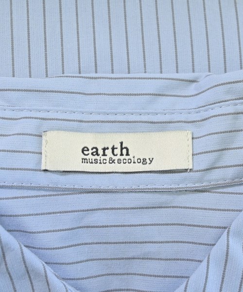 EARTH MUSIC&ECOLOGY（アースミュージックアンドエコロジー）シャツワンピース 青 サイズ:F レディース/2200612552029