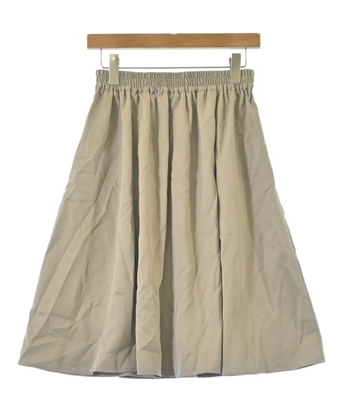 EARTH MUSIC&ECOLOGY（アースミュージックアンドエコロジー）ひざ丈スカート ベージュ サイズ:F レディース/2200618810086