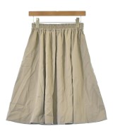 EARTH MUSIC&ECOLOGY（アースミュージックアンドエコロジー）ひざ丈スカート ベージュ サイズ:F レディース/2200618810086