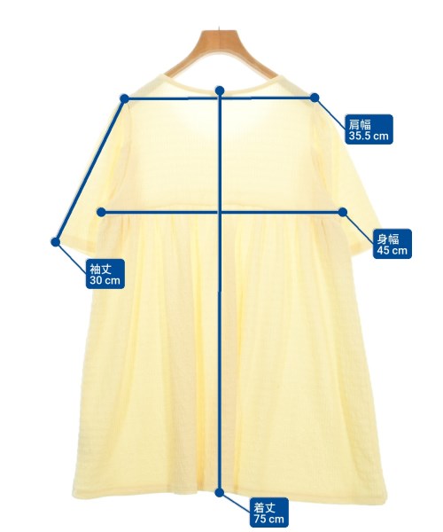 EARTH MUSIC&ECOLOGY（アースミュージックアンドエコロジー）ブラウス 黄 サイズ:F レディース/2200611987105