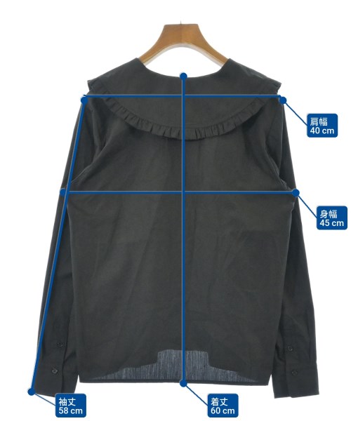 EARTH MUSIC&ECOLOGY（アースミュージックアンドエコロジー）ブラウス 黒 サイズ:F レディース/2200675702058