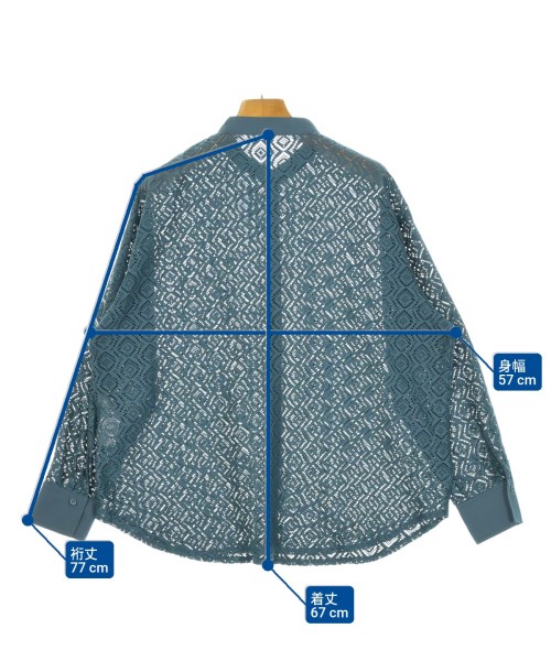 EARTH MUSIC&ECOLOGY（アースミュージックアンドエコロジー）ブラウス 青 サイズ:F レディース/2200672588112