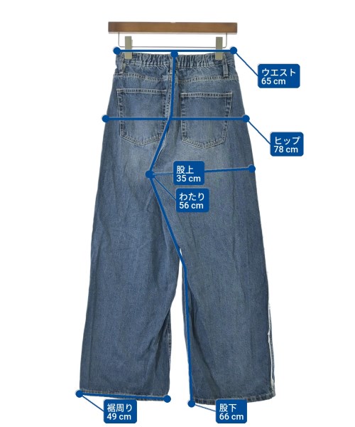 EARTH MUSIC&ECOLOGY（アースミュージックアンドエコロジー）デニムパンツ 青 サイズ:S レディース/2200674110106