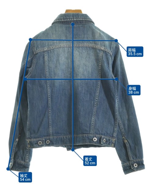 EARTH MUSIC&ECOLOGY（アースミュージックアンドエコロジー）デニムジャケット 紺 サイズ:S レディース/2200651440042