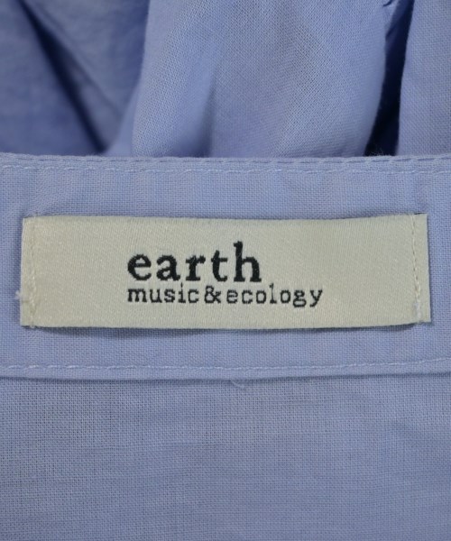 EARTH MUSIC&ECOLOGY（アースミュージックアンドエコロジー）シャツワンピース 青 サイズ:F レディース/2200707667072