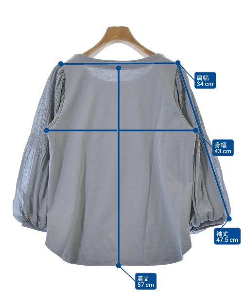 EARTH MUSIC&ECOLOGY（アースミュージックアンドエコロジー）Tシャツ・カットソー 青 サイズ:F レディース/2200639064109