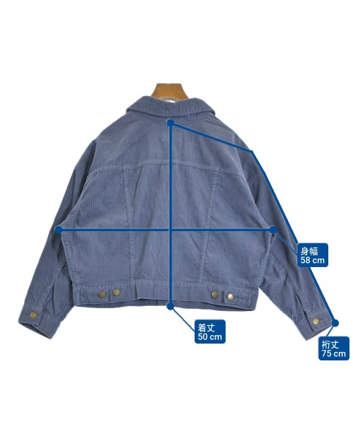 EARTH MUSIC&ECOLOGY（アースミュージックアンドエコロジー）カバーオール 青 サイズ:F レディース/2200646174020