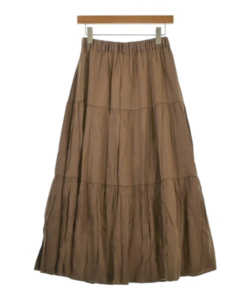 EARTH MUSIC&ECOLOGY（アースミュージックアンドエコロジー）ロング・マキシ丈スカート 茶 サイズ:F レディース/2200642773036