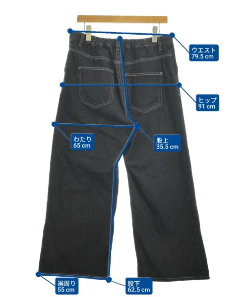 EARTH MUSIC&ECOLOGY（アースミュージックアンドエコロジー）デニムパンツ 黒 サイズ:M レディース/2200661251096