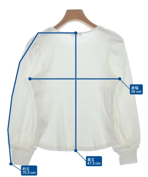 EARTH MUSIC&ECOLOGY（アースミュージックアンドエコロジー）ニット・セーター 白 サイズ:F レディース/2200666027030