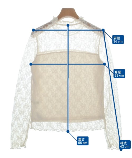 EARTH MUSIC&ECOLOGY（アースミュージックアンドエコロジー）ブラウス ベージュ サイズ:S レディース/2200666412010