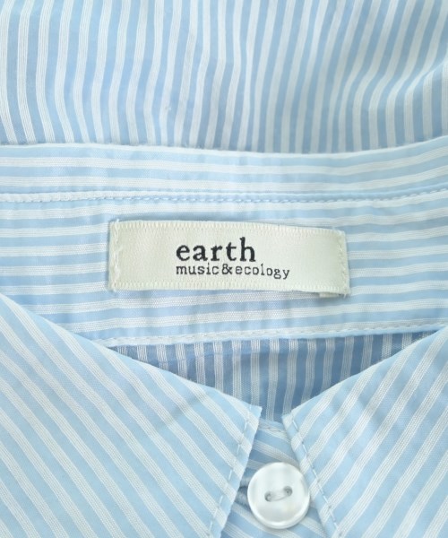 EARTH MUSIC&ECOLOGY（アースミュージックアンドエコロジー）カジュアルシャツ 青 サイズ:F レディース/2200725506162
