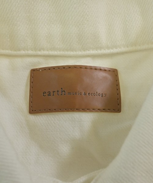 EARTH MUSIC&ECOLOGY（アースミュージックアンドエコロジー）デニムジャケット 白 サイズ:L レディース/2200680023018