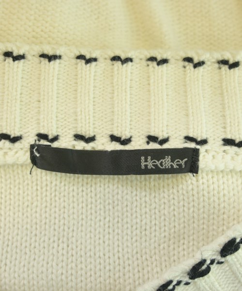 Heather（ヘザー）ニット・セーター 白 サイズ:F レディース/2200632429141