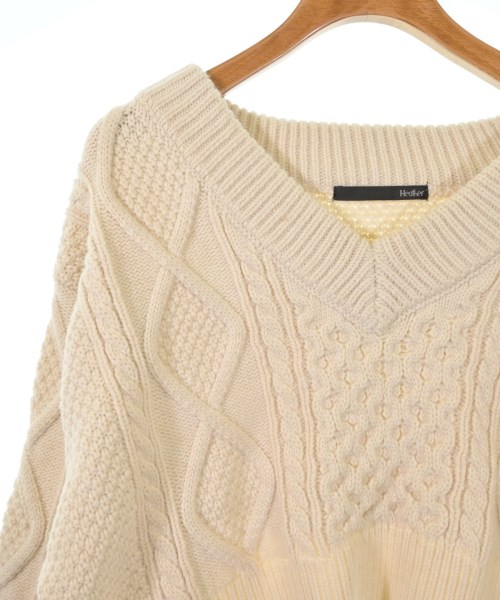 Heather（ヘザー）ニット・セーター 白 サイズ:F レディース/2200623076088