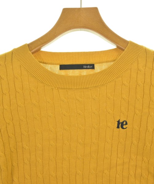 Heather（ヘザー）ニット・セーター 黄 サイズ:F レディース/2200679081050