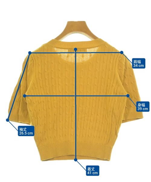 Heather（ヘザー）ニット・セーター 黄 サイズ:F レディース/2200679081050