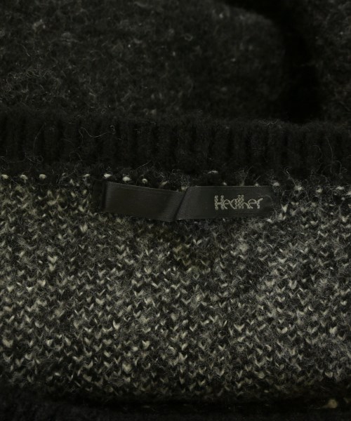 Heather（ヘザー）ニット・セーター 黒 サイズ:F レディース/2200660590059