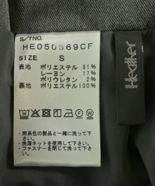 Heather（ヘザー）ミニスカート グレー サイズ:S レディース/2200715942024