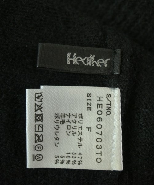 Heather（ヘザー）カーディガン 黒 サイズ:F レディース/2200713500110