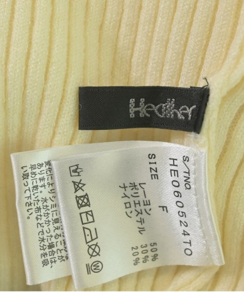 Heather（ヘザー）ニット・セーター 白 サイズ:F レディース/2200706301090