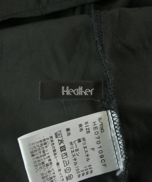 Heather（ヘザー）ワンピース 黒 サイズ:F レディース/2200724613113