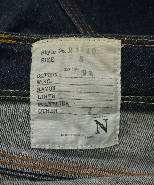 RNA（アールエヌエー）デニムパンツ 紺 サイズ:S レディース/2200620407021