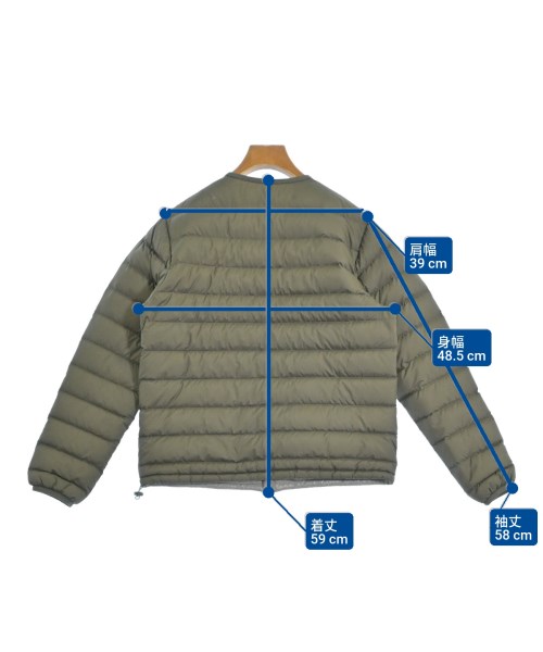 DANTON（ダントン）ダウンジャケット/ダウンベスト カーキ サイズ:S レディース/2200638012019