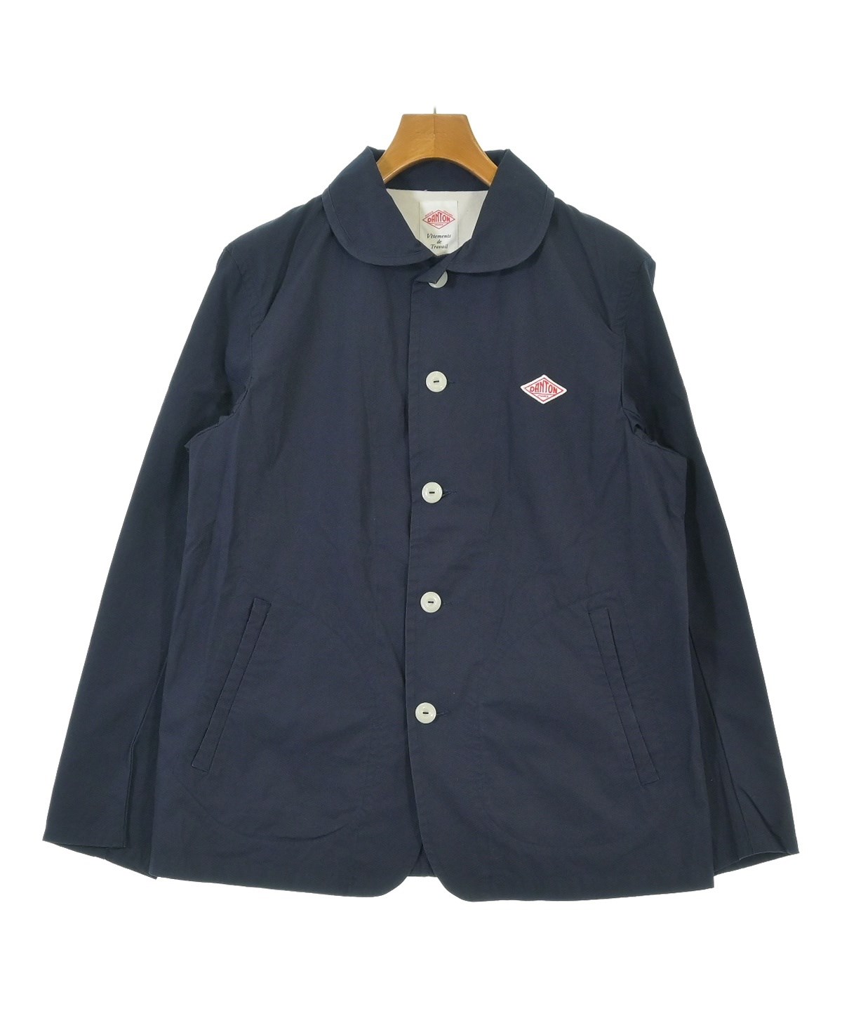 新品未使用　DANTON ダントン 丸襟 カバーオール ネイビー 42 DANTON（ダントン）カバーオール 紺 サイズ:42(XS位) メンズ
