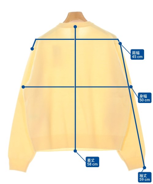 DANTON（ダントン）ニット・セーター 黄 サイズ:36(S位) レディース/2200644617239