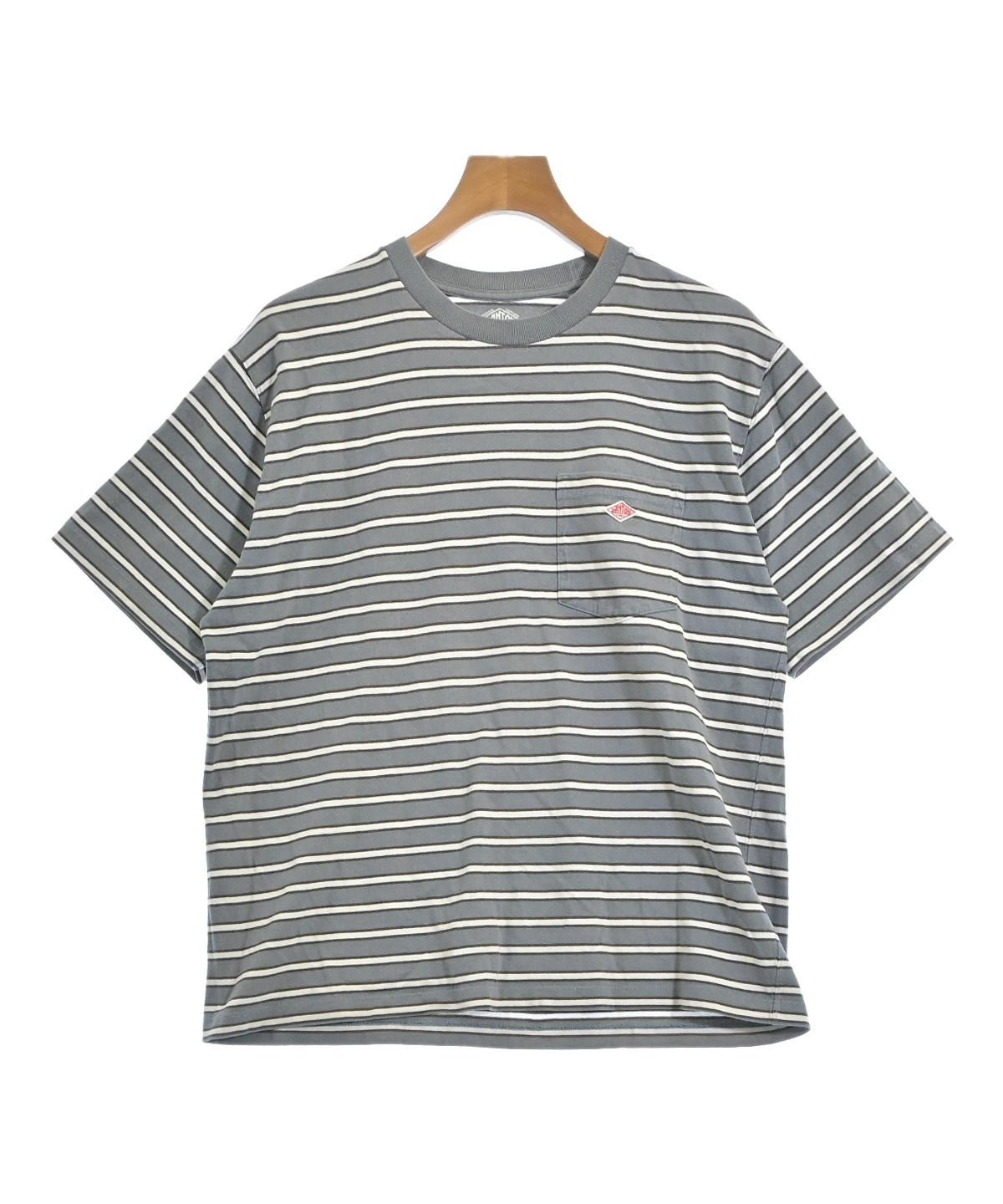 極美品　DANTON ダントン　シャツ　44サイズ DANTON ダントン メンズ オックスフォード バンドカラーシャツ